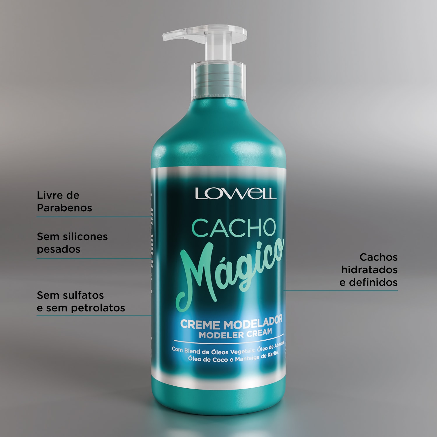 Creme Modelador Cacho Mágico 500ml | Lowell