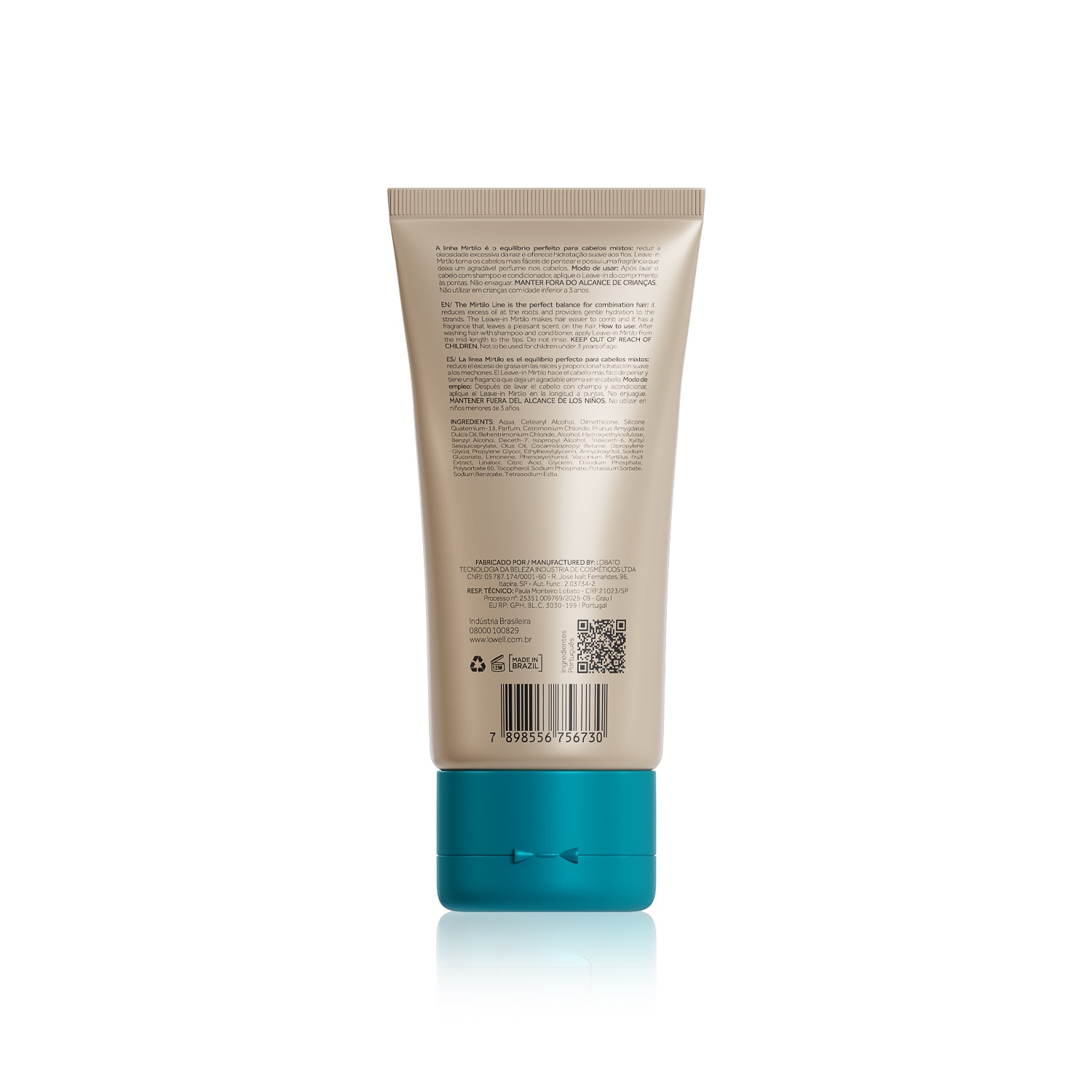 Leave-in Equilibrante Mirtilo 180ml | Lowell