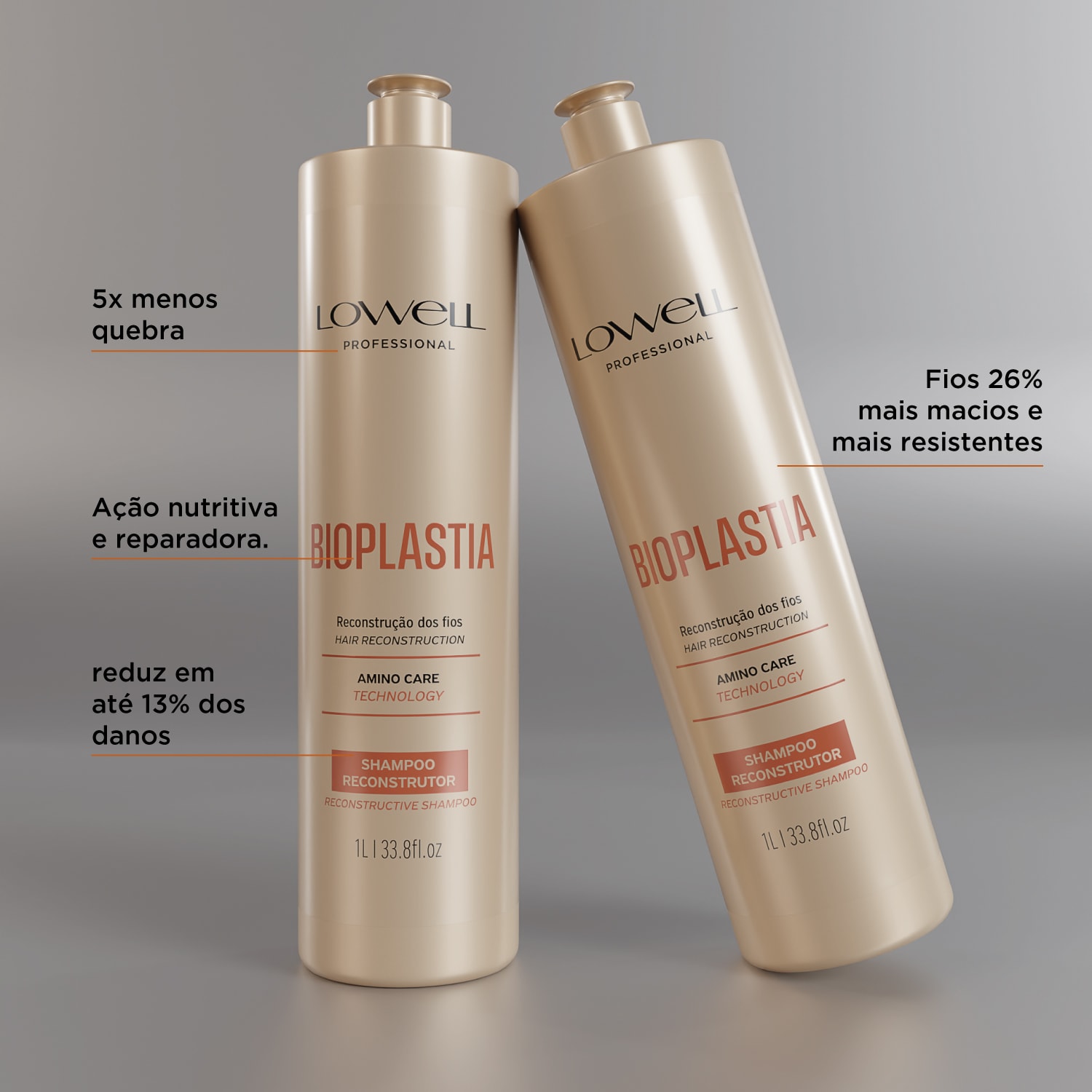 Shampoo Reconstrutor Bioplastia 1L | Lowell